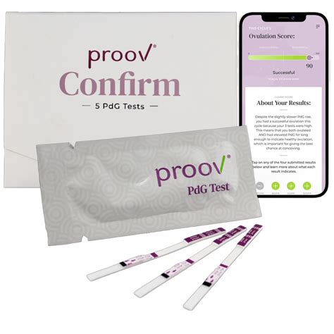 Proov FDA Cleared At Home PdG Test Kit to Confirm Ovulation ProovTest
