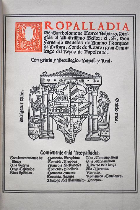 Propalladia, and other works of bartolomé de torres naharro. - Por el sótano y el torno.