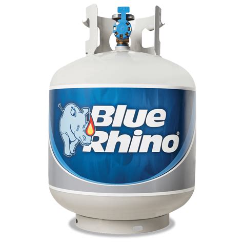 Can I store my tank in my garage? WE DO NOT RECOMMEND STORING IN ENCLOSED AREAS. Your tank should be stored in an area that is well ventilated or outdoors. For further assistance, please call our Customer Care Center at 1.800.BLU.RINO.. 
