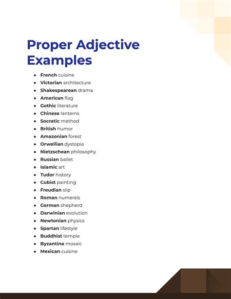 Proper Adjective 99+ Examples, How to Use, PDF, Tips
