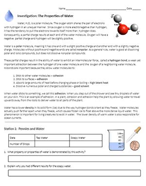 Properties of water experiments for middle school.  Sep 17, 2022 · Lab station acti...