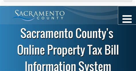 Property Tax - Sacramento County, California