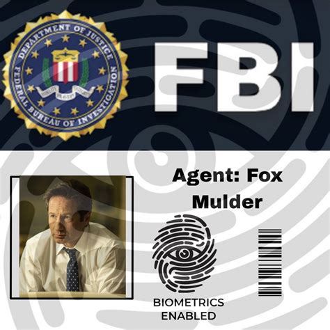 Propnomicon XFiles Style FBI Badge