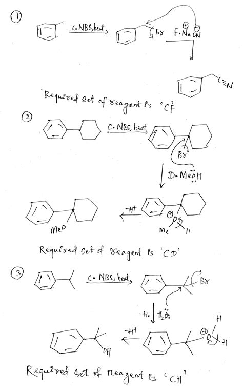  Chemistry questions and answers. 26/ + Chapter 12 Wiley Assignment Question 1 of 14 > 0/11 Propose an efficient synthesis for the following transformation a The transformation above can be performed with some reagent or combination of the reagents listed below. Give the necessary reagents) in the correct order, as a string of letters without ... . 