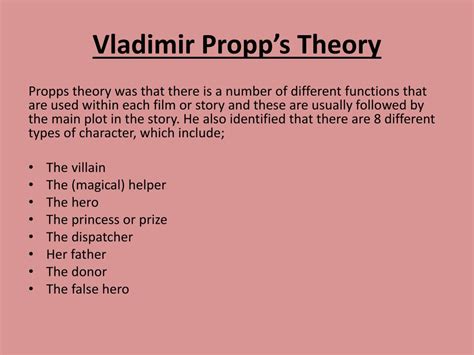 Propp theory