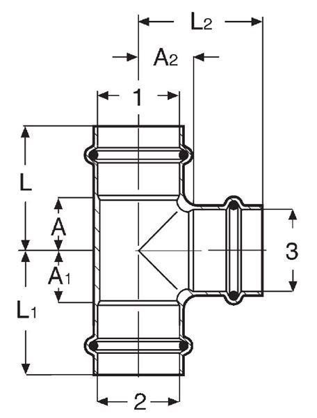 Propress venturi tee.  All fittings come with the Smart Connect Feature.  Built to last, Vi...