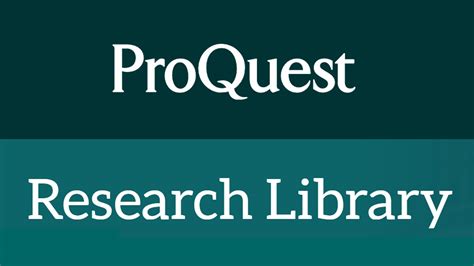 Proquest research library. From business and political science to literature and psychology, ProQuest Research Library™ provides one-stop access to a wide range of popular academic subjects. The database includes more than 5,060 titles—over 3,600 in full text—from 1971 forward. It features a highly-respected, diversified mix of scholarly journals, trade ... 