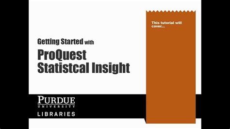 ProQuest Statistical Insight is a full-text database containing thousands of statistical charts and tables derived from federal and state government agencies, …. 
