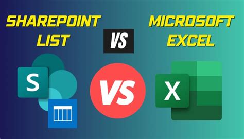 Pros / Cons of a Sharepoint List vs Excel in Sharepoint