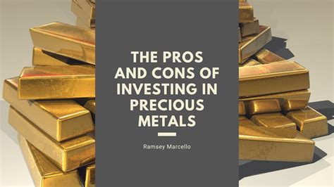 Pros and cons of investing in precious metals. Things To Know About Pros and cons of investing in precious metals. 