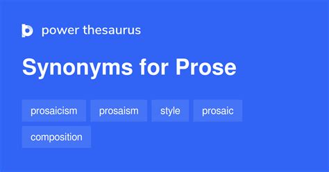 Prose synonyms, prose antonyms - FreeThesaurus.com