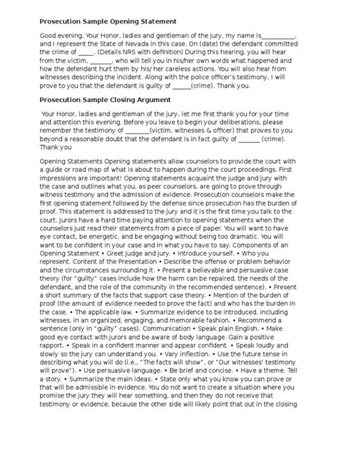 Prosecution opening statement example