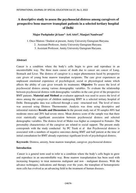 Prospective study of psychosocial distress among patients