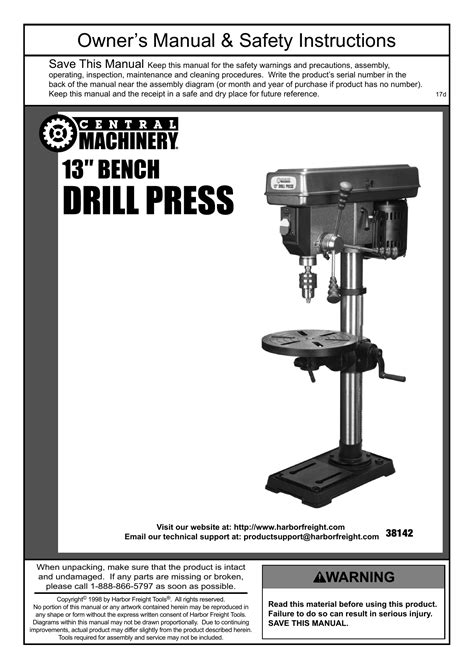 Protech 16 speed drill press parts manual. - Asm handbook volume 1 properties and selection irons.