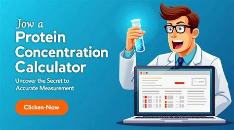 Protein concentration calculator.  Calculate protein concentration quickly and accuratel...