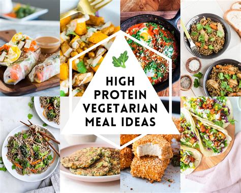 Protein dishes for vegans. High protein vegetarian recipes · Light paneer curry · Miso tofu soup · Healthy spinach omelette · Halloumi and Greek salad wraps · Gochujang roa... 