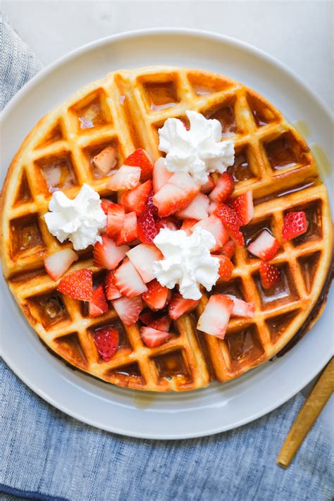 Protein waffles recipe. In a large mixing bowl, combine the flour, protein powder, baking powder, and salt. In a separate bowl, whisk together the milk, egg, honey or maple syrup, and melted butter or coconut oil. Add the wet ingredients to the dry ingredients and mix until just combined. Be careful not to overmix. 