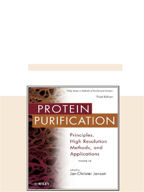 Read Online Protein Purification Principles Highresolution Methods And Applications By Janchrister Janson