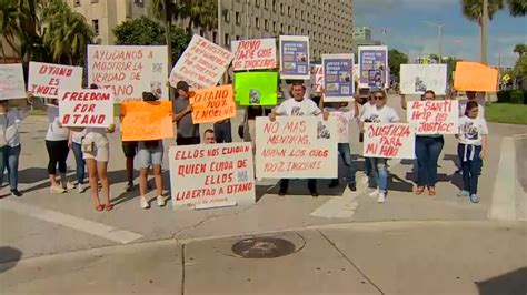 Protesters demand verdict for former Hialeah officer found guilty of kidnaping homeless man be overturned
