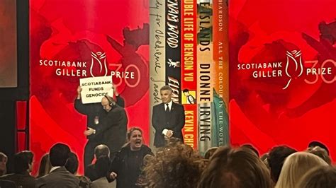Protesters take over stage, interrupt televised Scotiabank Giller Prize gala