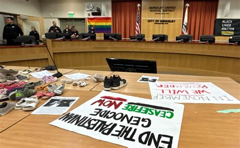 Protesters try new tactics as Berkeley council shuts down discussion on Gaza ceasefire resolution