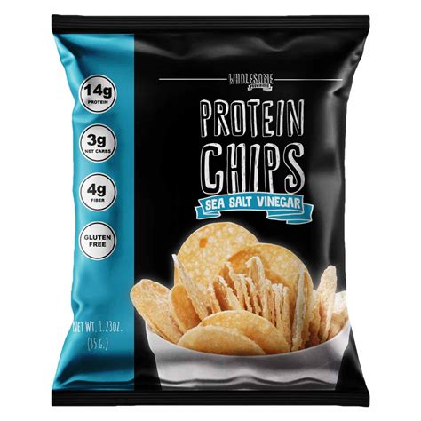 Protien chips. Protein Chips (Box of 6) Product Overview. Our Protein Chips are the crunchy, perfectly seasoned savory snack that won’t derail your training. At 120 calories … 