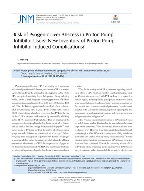 Proton Pump Inhibitor-Induced Liver Injury: 2422 - LWW