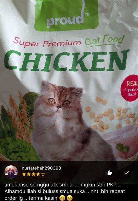 Proud Cat Food - Jom kita tengok sikit review pengguna.