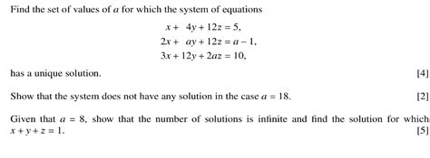 Prove That The Linear Equation 3 Has A Unique Solution Mathematics Stack Exchange