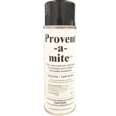 Provent a mite. Provent-a-mite™ is the only product backed by EPA approved studies, confirming it can be used preventatively to protect your reptiles in addition to eradicating an existing outbreak. Simply treat substrate, racks, enclosure openings, etc. once a month as directed to kill any potentially disease carrying mites or ticks before they can infect ... 