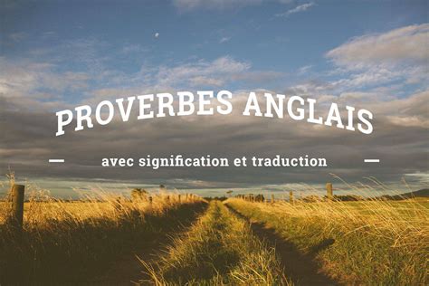 Proverbes anglais