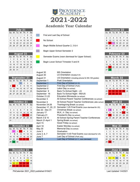 Providence College Academic Calendar 23 24