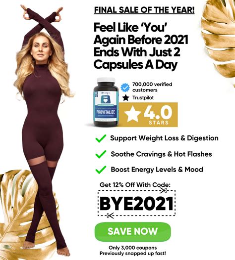 Provitalize coupon code. Provitalize is a natural thermogenic probiotic formula that helps reduce stubborn fat in a very safe way. This weight-loss supplement contains 3 strains that have been clinically proven for their weight management properties. It is also mixed with herbs popular for their nutritional and anti-inflammatory properties. 