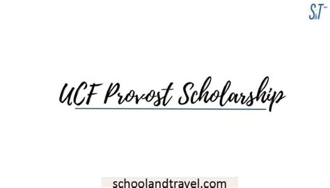 Provost Scholarship Program Application Guidelines