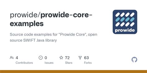 Prowide sample code.  Learn by example The online examples at GitHub cover key features of ...