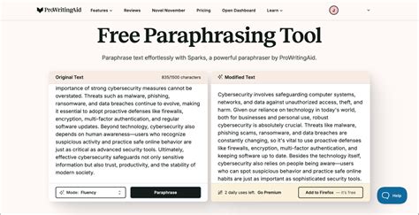 Prowritingaid paraphrasing tool