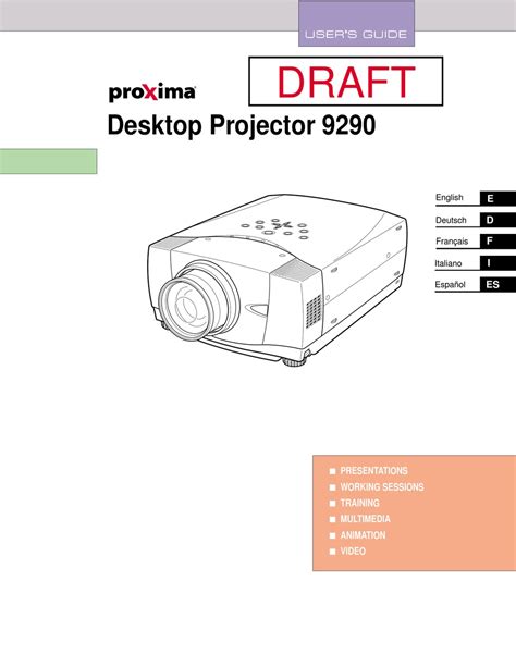 Proxima dp 9290 projector service manual. - Problems manual to accompany grob s basic electronics.