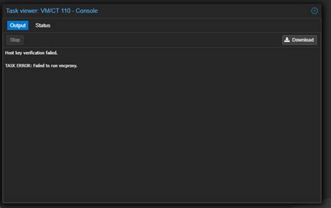 Proxmox failed to run vncproxy.  TASK ERROR: Failed to run vncproxy.  A user asks about the ...