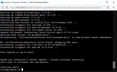 Proxmox interface down after reboot.  The network is not coming up properly.  And...