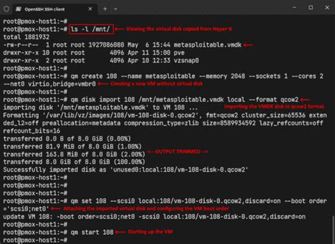 Proxmox qm disk import.  GitHub Gist: instantly share code, notes, and snippe...