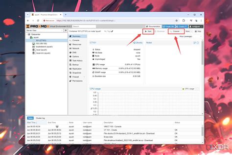 Proxmox vnc console not working.  Either set up full-blown DNS or main...