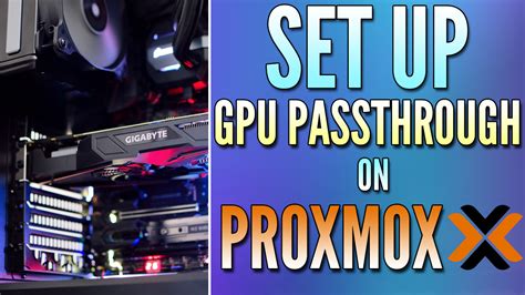 Proxmox windows gpu passthrough. s Passing through the GPU will disable the...