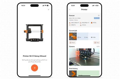 Prusa connect.  Start, pause, or stop prints directly from the App - Te...