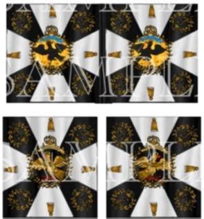 Prussian napoleonic flags.  All other elements of the pattern here are given...