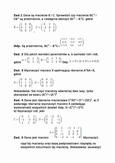 Przykłady i zadania z algebry liniowej. - Volvo penta tamd 31 d manual.