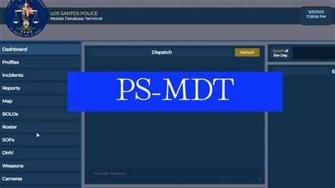 Ps mdt tutorial.  ps-mdt uses ps-dispatch along side it if installed f...