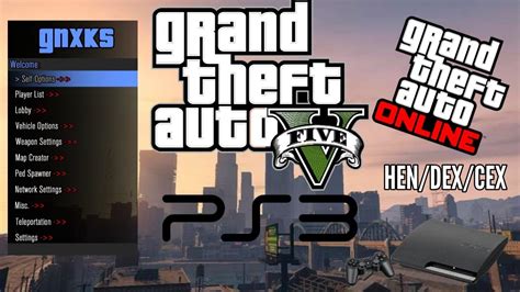 Ps3 gta v mod menu cex. .  By updating, you can enjoy additional features...
