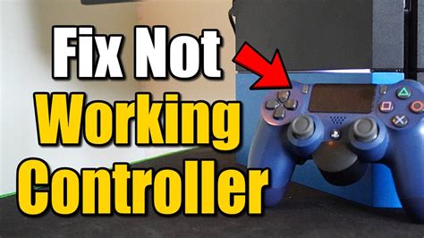 Ps4 controller connected but not working.  One common issue is a problem wit...