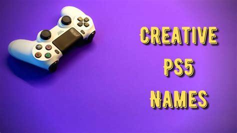 Ps5 name ideas.  Simply input elements like your name, gaming interests, or specifi...