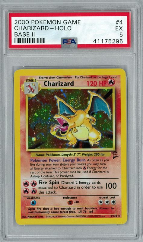 Auction Prices. Tcg Cards. 2000 Pokemon Game Base II. Charizard-Holo #4. 1,681. Sales. $565,049. Value. Auction Price Totals. Summary prices by grade. PRICES POP APR …. 